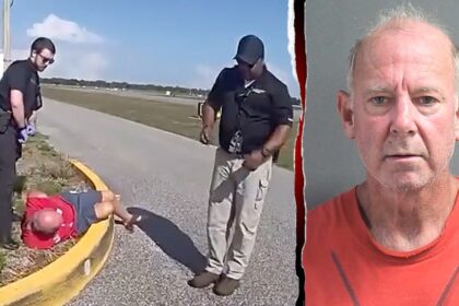 Driver plows through airport gate onto airfield, sneaks onto planes before police takedown, bodycam shows