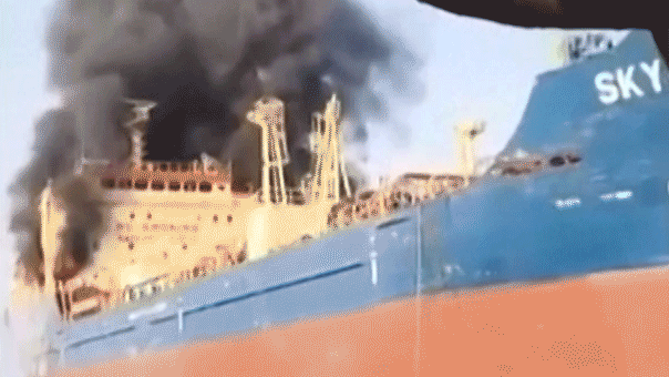 Iran starts indiscriminate strikes across Gulf of Oman, hits shadow tanker tied to regime