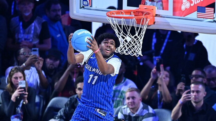 Magic's Jase Richardson suffers scary fall during dunk contest