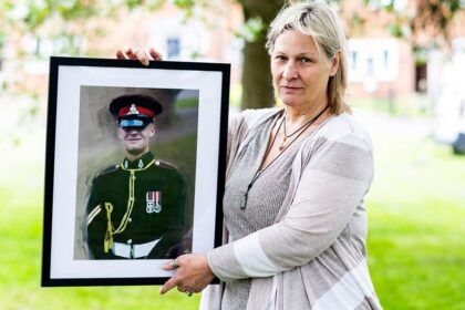 Grieving mom hospitalized with rare broken heart syndrome after veteran sons suicide