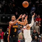 Hawks' late-second heave is too late as Knicks hang on for win