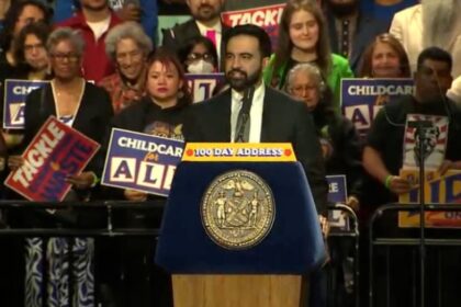 NYC mayor touts socialist wins in first 100 days alongside Bernie Sanders