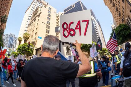 86 47 slogan tied to James Comey resurfaces at May Day protests across US