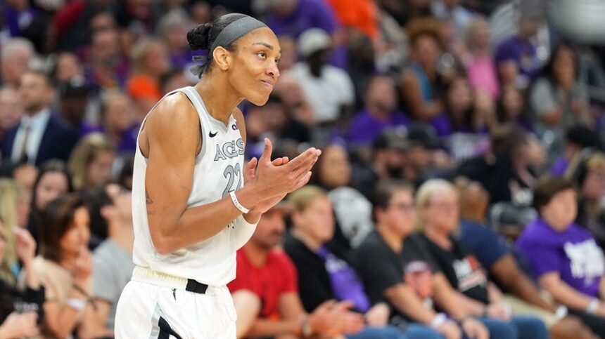 A'ja Wilson expected to dominate as Aces face Golden State Valkyries in only WNBA game on schedule