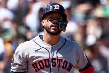 Astros star Carlos Correa out for the season after tearing ankle tendon during batting practice