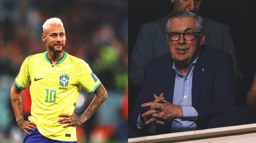 Brazil Boss Carlo Ancelotti Struggling With Neymar World Cup Roster Decision