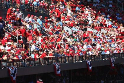 Harrowing video shows man trying to jump from Busch Stadium upper deck before fans intervene
