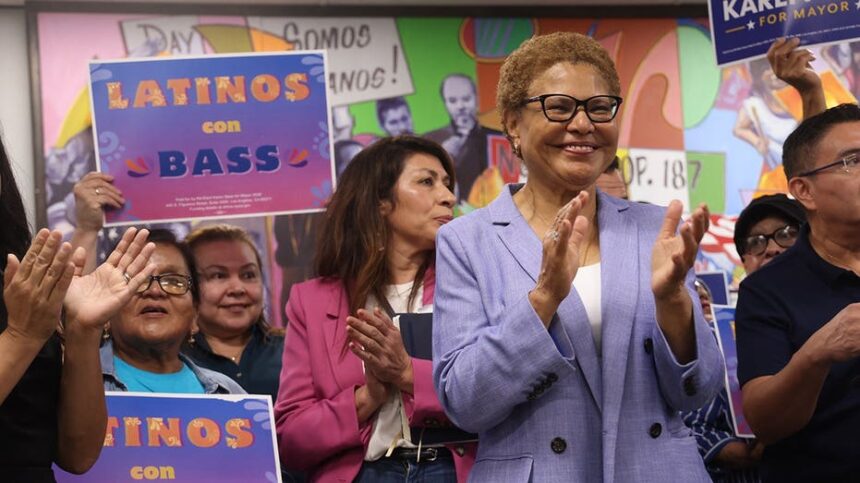 Karen Bass announces major new Hollywood endorsement ahead of Los Angeles mayoral race
