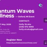 Quantum Waves Wellness to Host Special Event Featuring Obba Babatunde and Dr. Sandra Rose Michael in Oxford, Michigan on Sunday, May 17