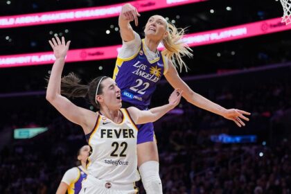 Sparks' Cameron Brink fires off explicit outburst after blocking Caitlin Clark's shot