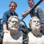 Archaeologists in Israel uncover 1,700-year-old Roman-era statues buried face down