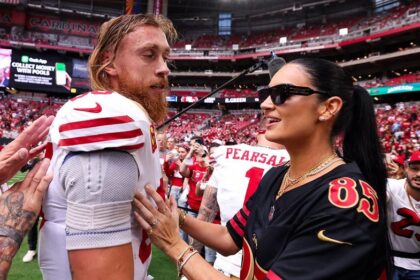 NFL wife Claire Kittle continues her meteoric rise up the pop culture rankings, home run off a head & MEAT!