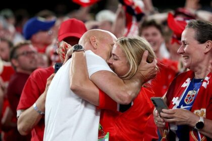 Norway coach's touching moment with wife after World Cup win naturally opens door for his hot daughter
