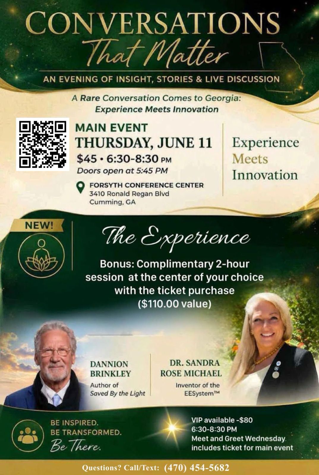 Renowned Near-Death Experience Author Dannion Brinkley and EESystem™ Inventor Dr. Sandra Rose Michael