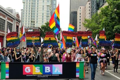 Seattle Pride parade pandemonium as nude marchers prance through streets in front of children