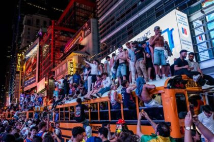 Teen shot in Times Square as Knicks championship celebrations turn chaotic