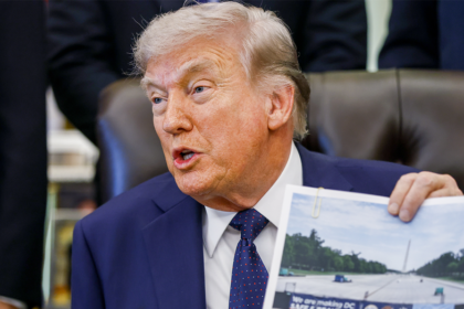 Trump says vandals used chemicals to damage newly renovated reflecting pool near Lincoln Memorial