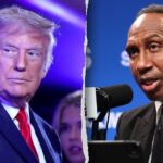 Trump torches Stephen A Smith's presidential hopes after Knicks lose Game 3 with Trump at MSG