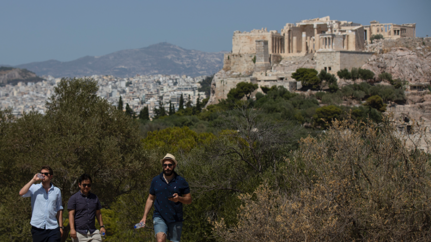 Americans tourists stabbed outside Athens' Acropolis as police detain suspect in apparent random attack