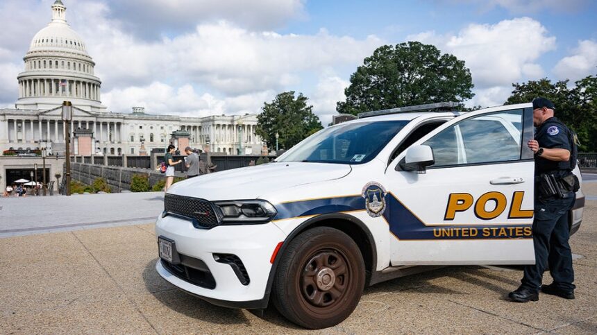Armed man arrested at US Capitol barricade as police probe why he drove onto restricted grounds
