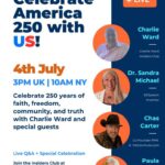 Charlie Ward Insiders Club Announces America 250 Live Celebration Featuring Chas Carter, Paula Woodley, and Dr. Sandra Rose Michael