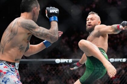 Conor McGregor's long-awaited Octagon return cut short by apparent knee injury seconds into UFC 329