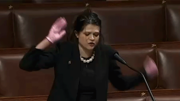 Dem Senate hopeful's pink-gloved meltdown resurfaces after viral pep talk ignited mockery