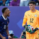 Paraguay goalie tosses ball at France's Kylian MbappÃ© after World Cup showdown