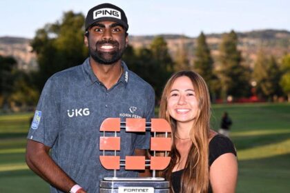 PGA star Sahith Theegala's fiancÃ©e feuds with SportsCenter host over 'uncomfortable' interaction