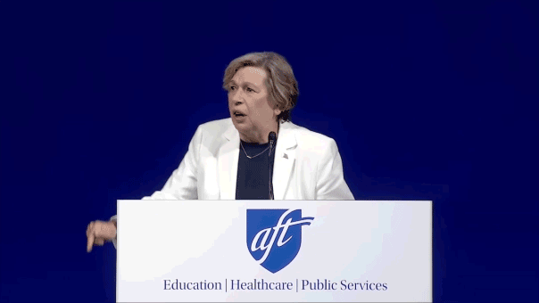 WATCH: Weingarten gestures wildly during anti-Trump rant, later says he drives her to drink