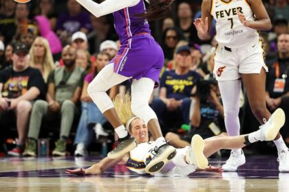 WNBA player who battered Caitlin Clark elbows another Fever star in the face, but there's a catch