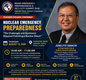 FEMA Official Joselito Ignacio Confirmed as Featured Speaker for the Miami Emergency Preparedness & Security Summit 2026