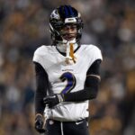 Ravens CB Nate Wiggins Carted Off Field With Leg Injury